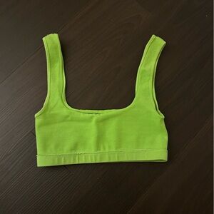 Zara green bra top